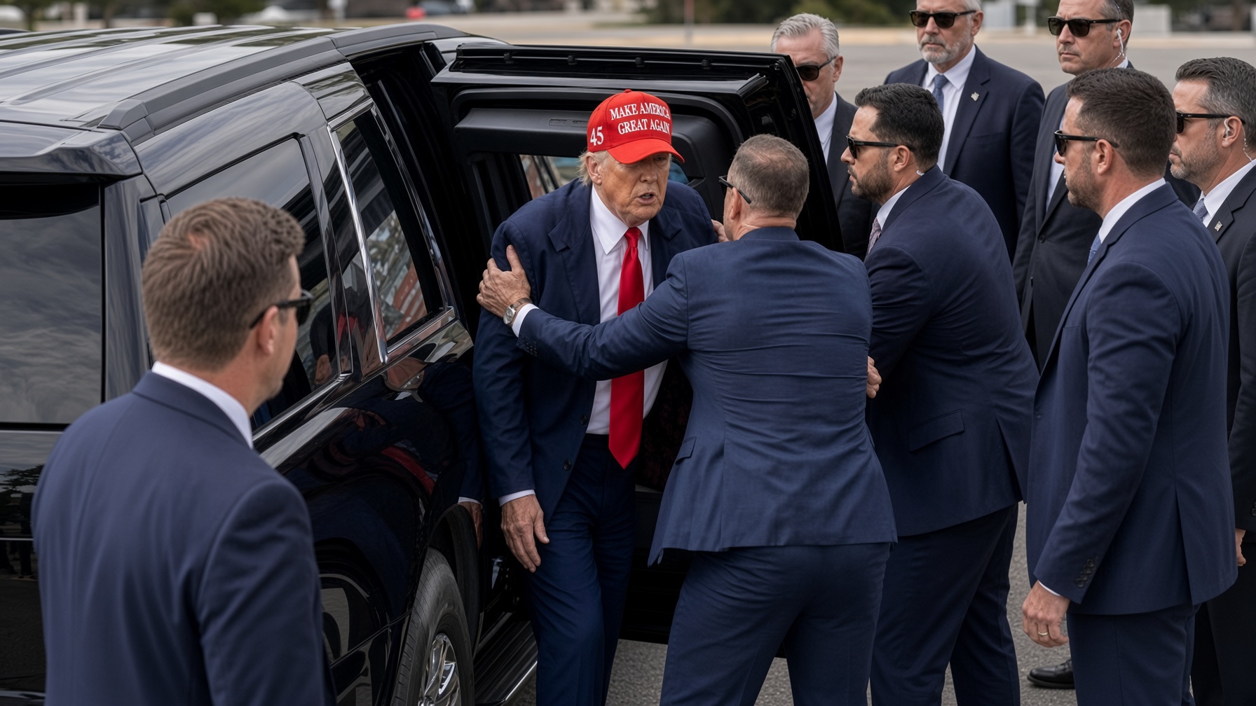 Trump shot Washington